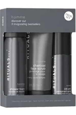 Rituals Pflege-Geschenkset The Ritual of Homme 3-teiliges Geschenkset für den Mann, Maskuliner, holziger Duft von Zedernholz und nährendem Vitamin E schwarz