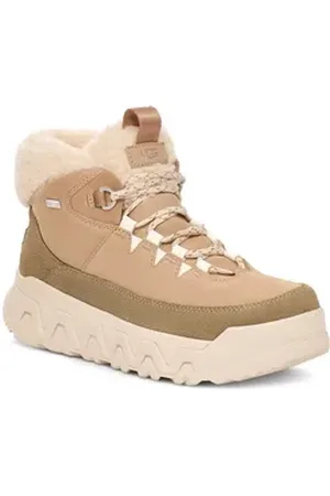 UGG UGG TERRE TRAIL COZY LACE Winterboots Plateaboots, Winterboots mit gepolstertem Schaftrand beige 40 EU