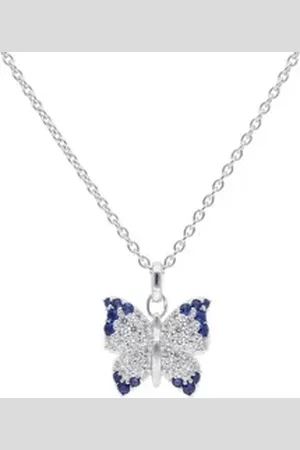 Viventy By Adler Kette mit Anhänger 925 Silber Schmetterling blau