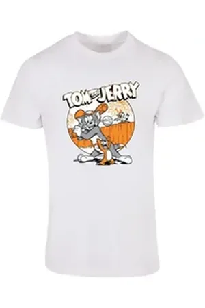 Absolute Cult T-Shirt Herren Tom and Jerry - Baseball T-Shirt (1-tlg) weiß M