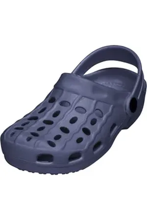 Playshoes Clog leicht und bequem, rutschhemmendes Profil blau