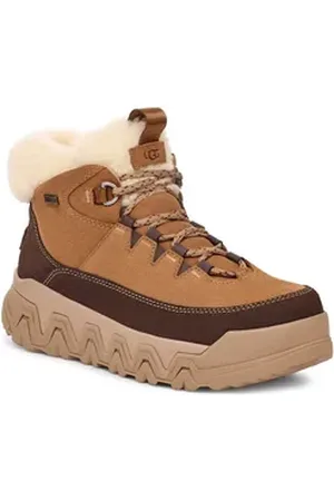 UGG UGG TERRE TRAIL COZY LACE Winterboots Plateaboots, Winterboots mit gepolstertem Schaftrand braun 41 EU