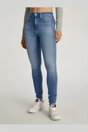 Tommy Hilfiger Skinny-fit-Jeans Sylvia High Rise Skinny mit Logo-Badge blau 26