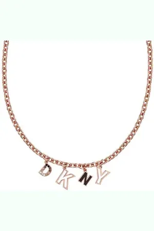 DKNY Collier Charm goldfarben|rosa