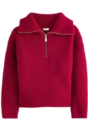 Next Troyer Rollkragenpullover mit Reißverschluss (1-tlg) rot 166 (15 J.)