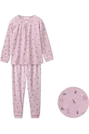 People Wear Organic Pyjama mit Motiv aus Bio-Baumwolle rosa 122/128