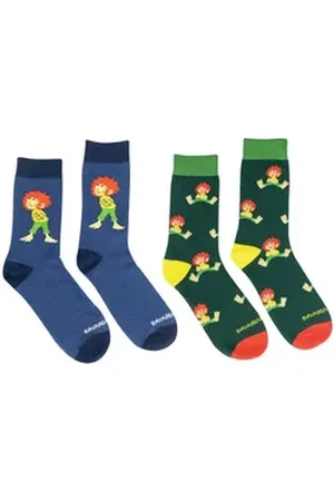 Bavarian Couture Freizeitsocken Kinder 2er Sockenbox Pumuckl (Freizeitsocken, 2-Paar, Sportsocken) bunt 36-40
