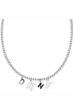 DKNY Kette mit Anhänger Charm silberfarben