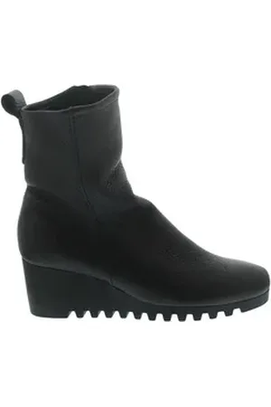 Arche Larazo, Stiefelette, Cerf pleine fleur (Hirschleder), Noir Reißverschlussstiefel schwarz 41 EU