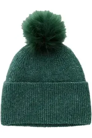 Next Bommelmütze Glitzernde Strickmütze mit Bommel (1-St) grün