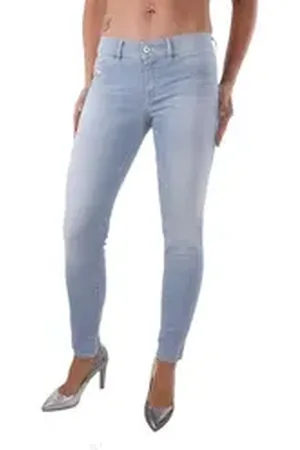 Diesel Jeansjeggings Livier-Ankle 0839W Damen Jeans Hose Slim Jeggings blau