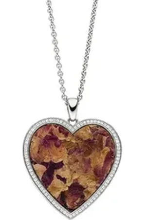 Viventy By Adler Kette mit Anhänger Silber 925 Rosenblüte braun