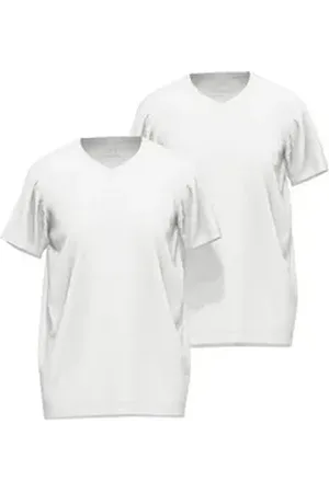 Ceceba Unterziehshirt Herren T-Shirt weiß uni 2er Pack (2-St) weiß 69/71/6XLB