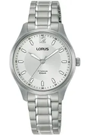Lorus Quarzuhr Sports RG239XX9, Armbanduhr, Damenuhr, Titan, analog, Mineralglas silberfarben