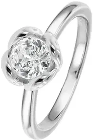 Viventy By Adler Solitärring 925 Silber Rosebush Verlobungsring Zirkonia silberfarben 56