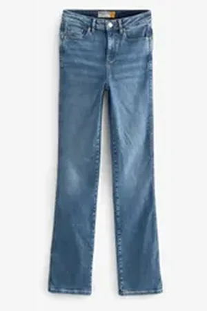 Next Push-up-Jeans Push-up Bootcut Fit Jeans, Kurzgröße (1-tlg) blau 24 (GB: 20 Petite)