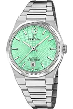 Festina Quarzuhr Rive Collection F20052/4, Armbanduhr, Damenuhr, Swiss Made, Edelstahlarmband, analog, Tag silberfarben