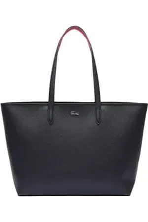 Lacoste Henkeltasche Damen Handtasche Polyacryl blau