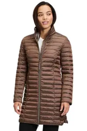 Cartoon Steppjacke Steppjacke mit Stehkragen braun 40