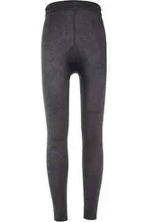 Ewers Strickstrumpfleggings Thermolegging Uni grau 92-98