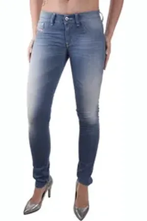 Diesel Jeansjeggings Livier 0841Y Damen Jeans Hose Slim Jeggings blau