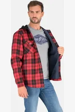 Goodyear Kurzjacke Woodchopper Thermohemd / Jacke rot XL