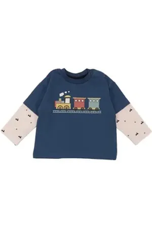 Walkiddy Langarmshirt blau 86