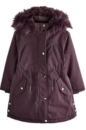 Next Parka Wasserdichter Parkamantel, Kapuze mit Kunstfell (1-St) lila 166 (15 J.)
