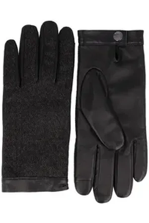 HUGO BOSS Lederhandschuhe Harrye schwarz 8
