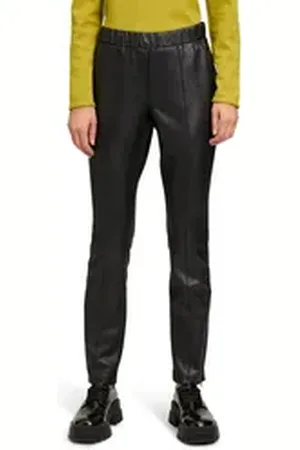 Cartoon Leggings Leggings mit Reißverschluss Stoff schwarz 40