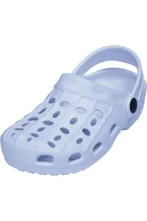 Playshoes Clog leicht und bequem, rutschhemmendes Profil blau