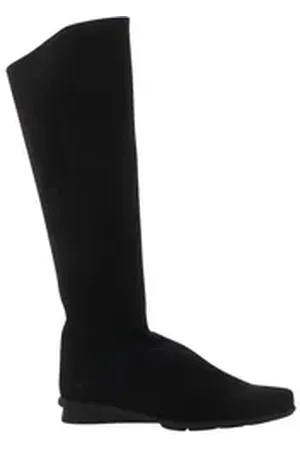 Arche Denori Stiefel, Nubukleder, Noir Lactae noir, Reißverschluss Reißverschlussstiefel schwarz 40 EU