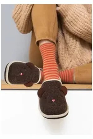 Adelheid Teddy Filzpantoffeln Pantoffel braun 38-39 EU