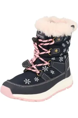 Lurchi 63L0013003 Mädchen Schuhe Tex Stiefel gefüttert Zugband Winterboots Reißverschluss blau 32 EU