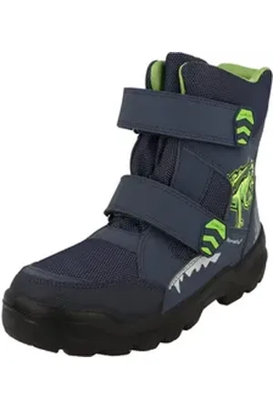 Lurchi 63L1033015 Jungen Schuhe Sympatex Stiefel gefüttert Winterboots Klettverschlüsse blau 31 EU
