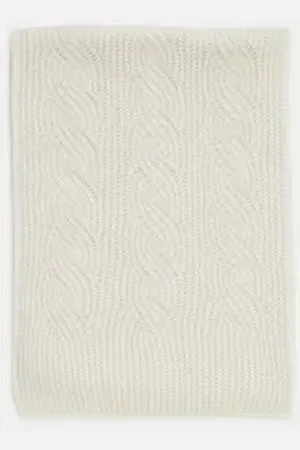 Comma, Comma Halstuch Weicher Schal mit Kaschmir und Alpakawolle beige