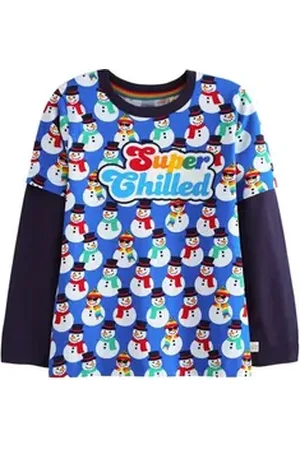 Little Bird Langarmshirt buntes Langarmshirt (1-tlg) blau 98-104 (3-4 J.)