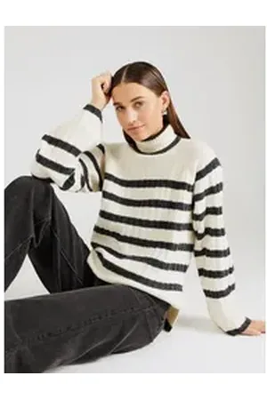 JDY Rollkragenpullover MILEY (1-tlg) Plain/ohne Details beige XL/XXL