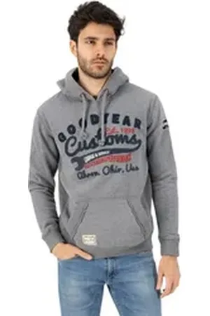 Goodyear Rundhalspullover Oregon Men Hooded Sweatshirt grau 3XL