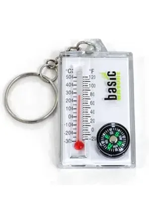 Basic Nature BasicNature Schlüsselanhänger Schlüsselanhänger Thermometer/Kompass
