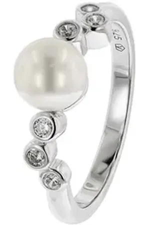 Viventy By Adler Silberring Silber mit Perle silberfarben 52