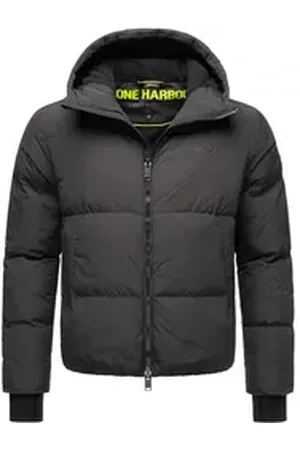 Stone Harbour Steppjacke Tayroos XX Gesteppte Herren Winterjacke mit Kapuze schwarz XXL (56)