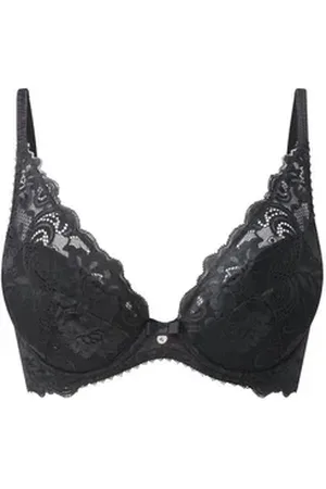 Gossard Dekolleté-BH Gypsy Tiefer "V" Push-Up BH Black (V-Push-Up BH, 1-tlg., glatte Spitze) verführerisch sexy schwarz 75