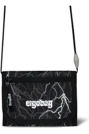 Ergobag Schulranzen Brustbeutel Super ReflektBär (1 Stück), Münzfach, Fahrkartenfach, Geldbeutel grau