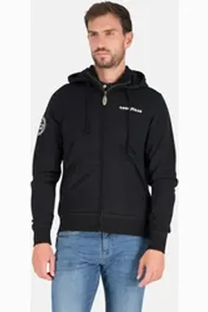 Goodyear Sweatjacke Richmond Kapuzensweatjacke mit Reißverschluss normale Passform schwarz L