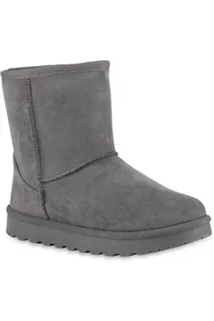 VAN HILL Damen Warm Gefütterte Winter Boots Stiefeletten Bequeme Schuhe 841490 Winterstiefelette Schuhe grau 40 EU