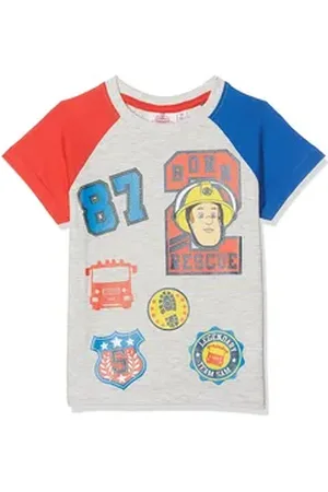 Feuerwehrmann SAM Print-Shirt T-Shirt Bunt Jungen + Mädchen 104 110 116 128 110