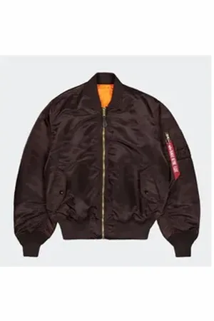 Alpha Industries Bomberjacke MA-1 - Dunkelbraun braun L