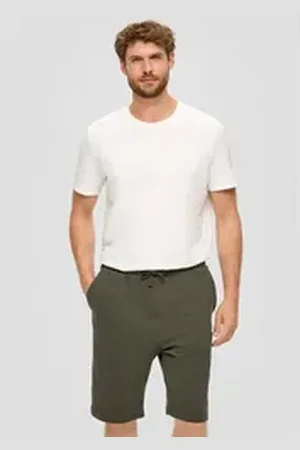QS by s.Oliver Bermudas Lässige Sweatshorts aus Flammgarn mit Cargotasche L