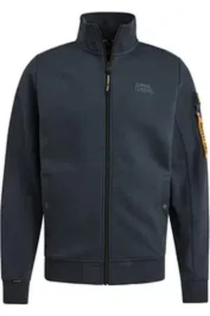 PME Legend™ Sweatjacke Zip jacket jacquard interlock swea blau XL